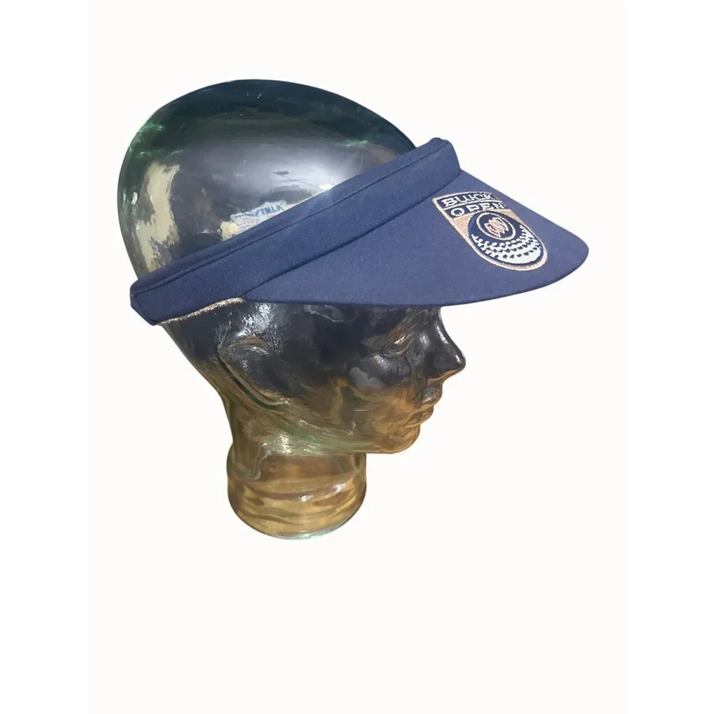 Town‎ Talk Buick Open Golf Visor Made In USA Blue & Green Terry Cloth